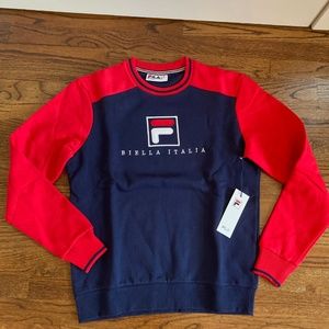 Fila sweatshirt with stitched logo. Mens Small. New with Tags